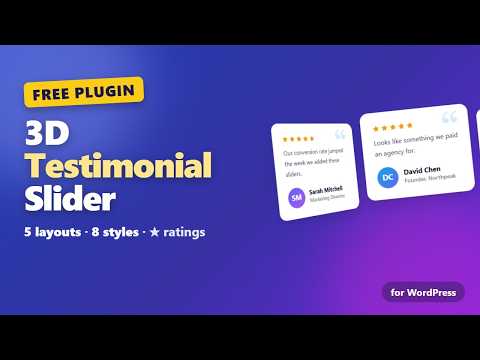 Ultimate 3D Testimonial Slider for WordPress – Overview (Sliders, Grid, Masonry & Star Ratings)