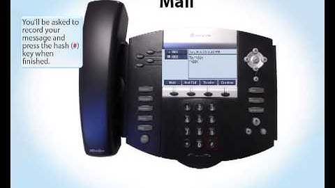 Polycom IP550 User Guide - Setting up Voice Mail