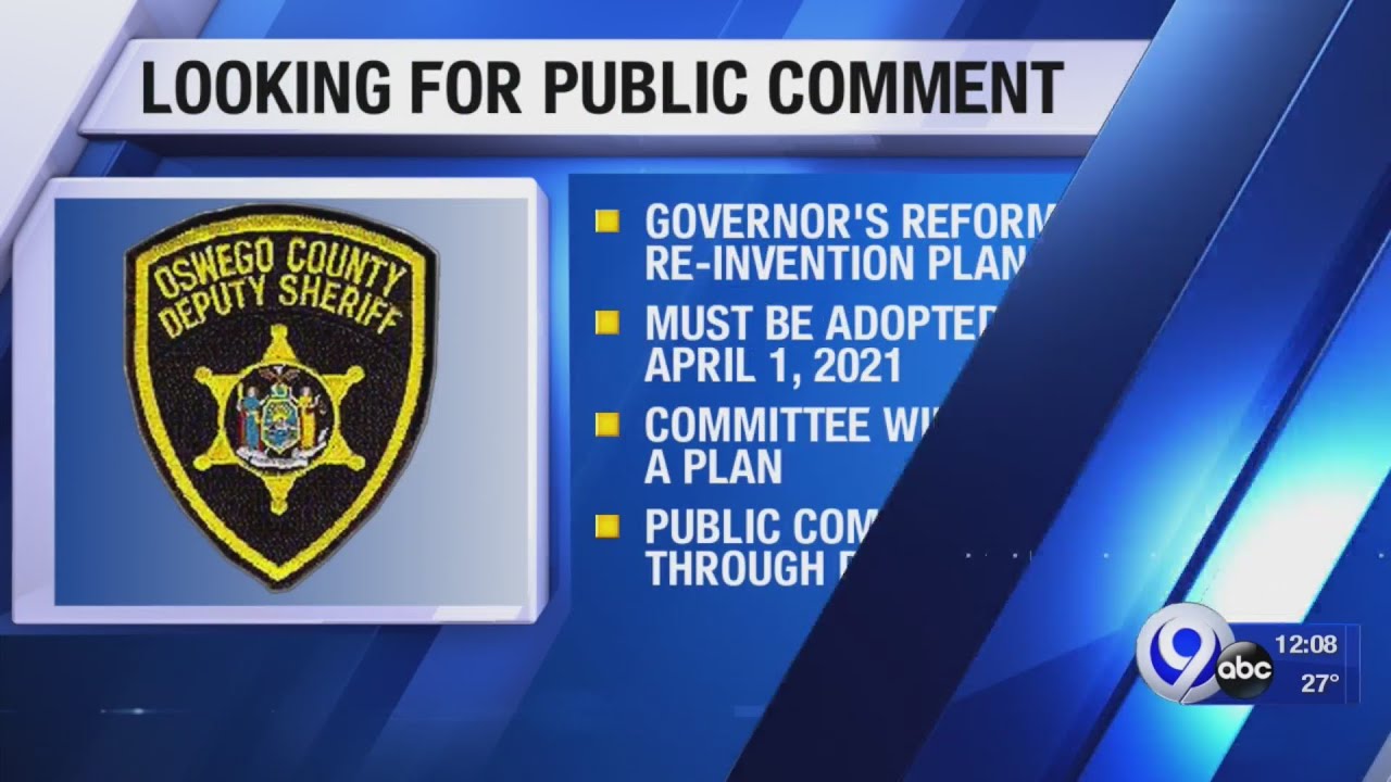 Oswego County Sheriff’s Department looking for input on police reform