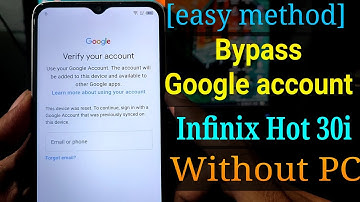 Infinix hot 30i Google account bypass || FRP Bypass Infinix Hot 30i without PC