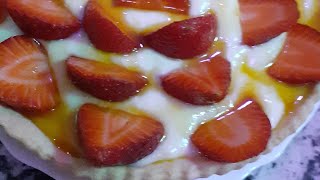 كعة الفرولة . tarte au fraises