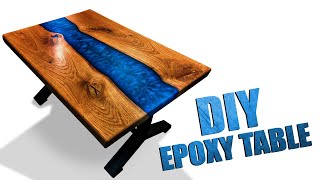 Стол-река из слэбов с эпоксидной смолой своими руками.Epoxy Resin river Table