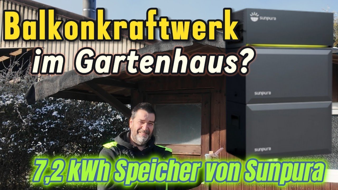 PV Speicheranlage im Garten😊 7,2kWh Balkonkraftwerk zum fairen Preis