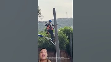 guốc leo cột điện #nature #automobile