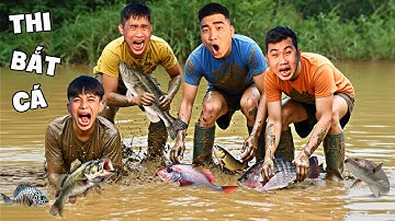 Gấu Đỏ TV - Cuộc Thi Bắt Cá Ngoài Ruộng - Đội Nào Bắt Cá Nhiều Nhất Giành Phần Thưởng