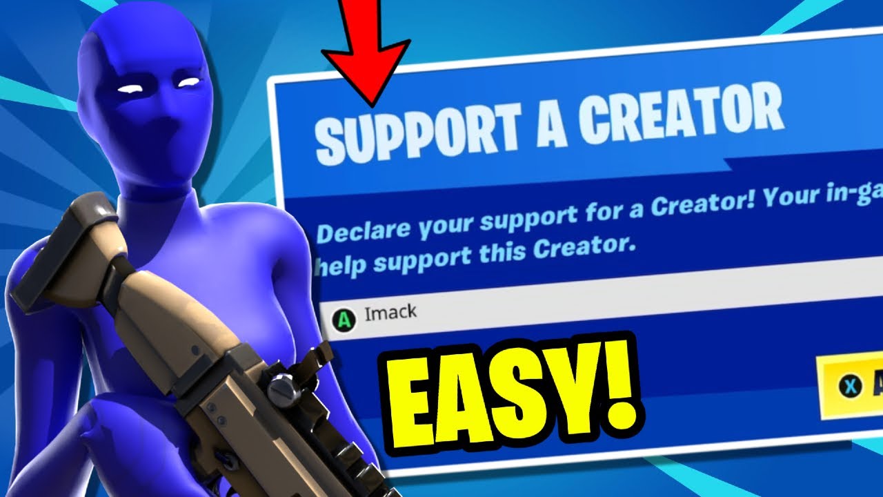 How to get a Support a Creator Code for Fortnite 