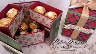 12th Day Of Christmas 2016 - Ferrero Rocher Stacked Gift Box Tutorial