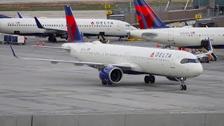 4K | Spring Morning Planespotting at Salt Lake City Int'l Airport | 2024