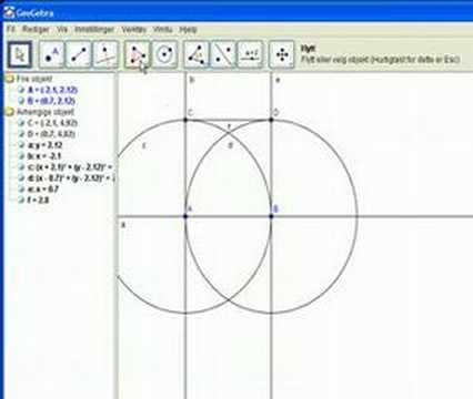 Geogebra - kvadrat konstruksjon