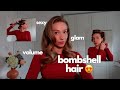 Sexy glam ultimate bombshell hair  voluminous bouncy curls with a curling iron