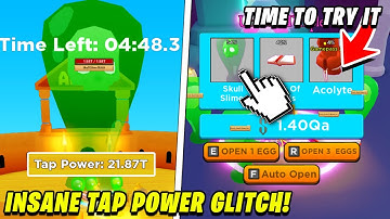 THIS TAP POWER GLITCH MADE EVERYONE INSANE! | Tapping Simulator