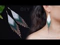 Fringe earring tutorial. How to make Native American Style Earrings