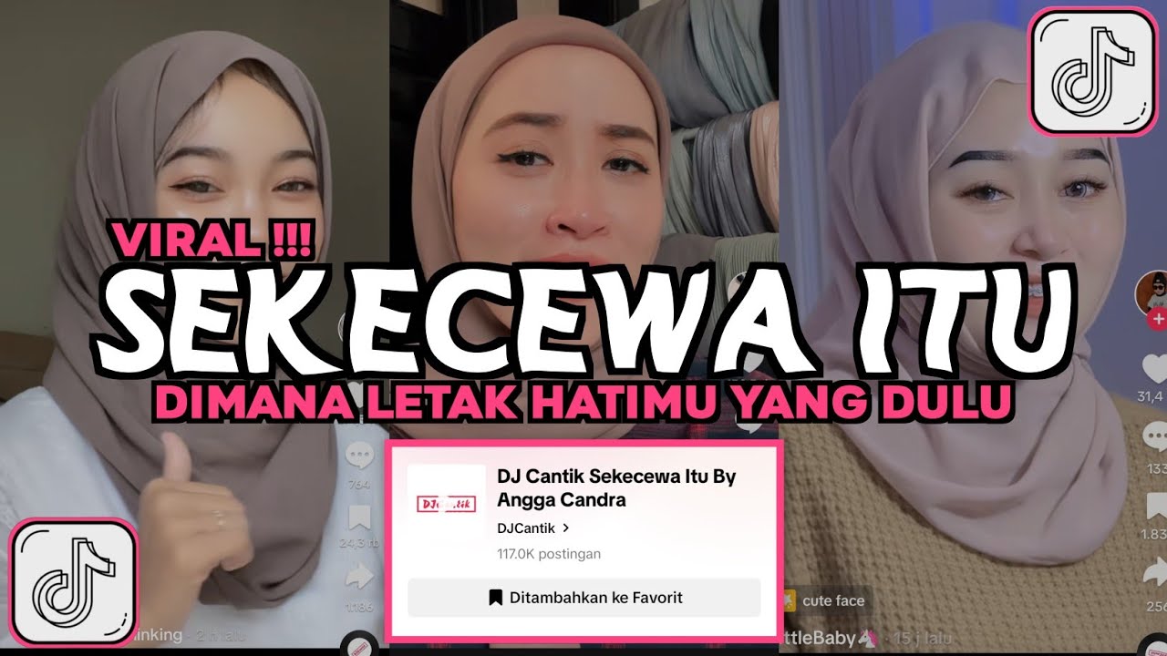 DJ CANTIK SEKECEWA ITU  BY ANGGA CANDRA VIRAL TIKTOK 2024 DIMANA LETAK HATIMU YANG DULU