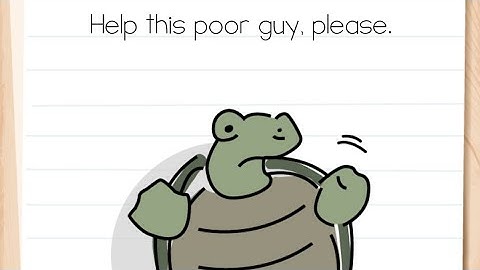 Brain Test Level 48 help this poor guy please