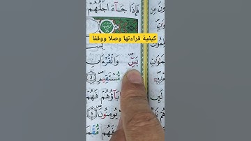 كيفية قراءة يس والقرآن (وصلا ووقفا) #القرآن_الكريم #المصحف #القرآن #elmulquranعلم #تجويد