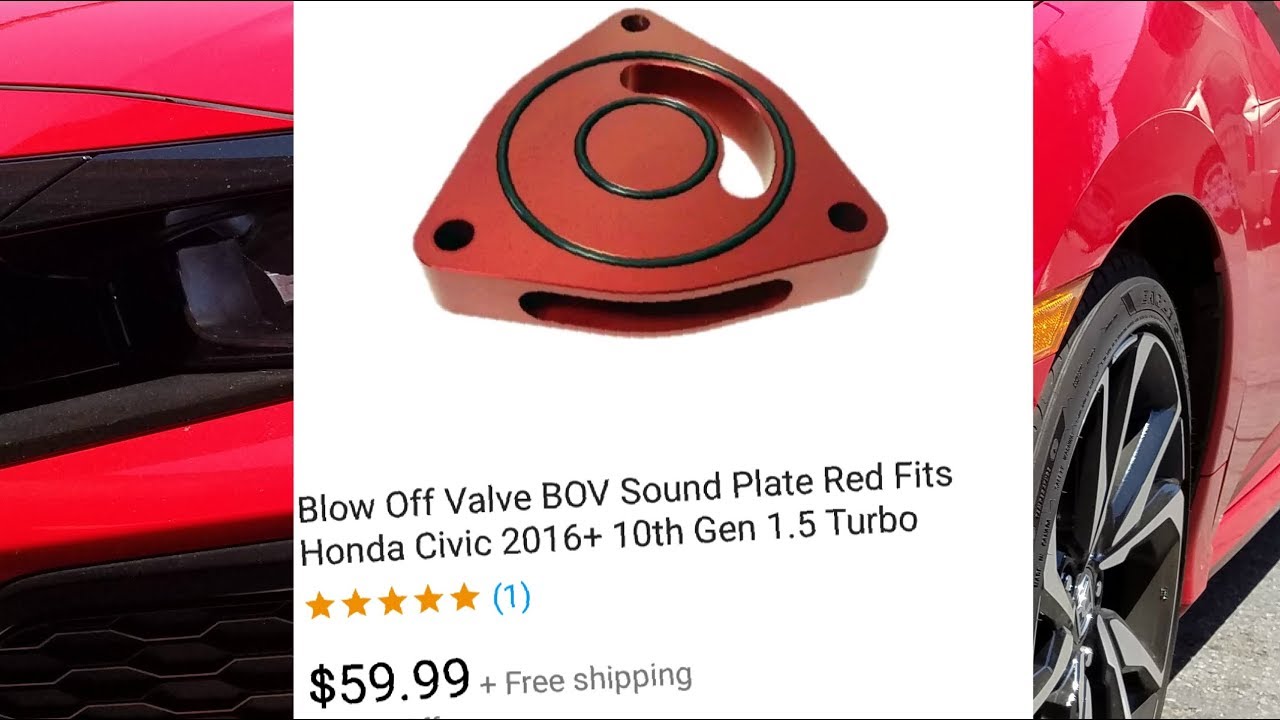 t for Honda Civic Si Torque Solution Blow Off BOV Sound Plate : 2016 Purple t for Honda Civic Si Torque Solution Blow Off BOV Sound Plate : 2016 Purple