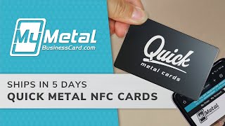 Quick Metal NFC Business Cards - SHIPS QUICK | My Metal Business Card