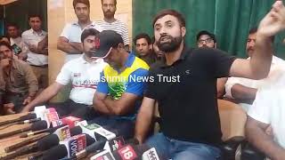 Kashmir based international cricketer talking about Rasikh Salam's fake date of birth row