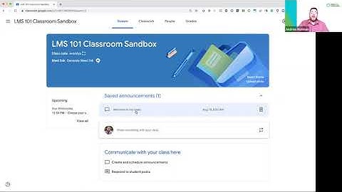 LMS 101 - Google Classroom: The Stream