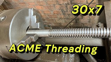 Machining a Lead Screw! - Mastering Single Point ACME Threading@Abom79