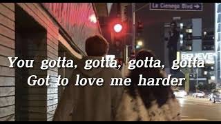 Love me harder - Ariana Grande, The Weeknd (sped up + lyrics) Resimi