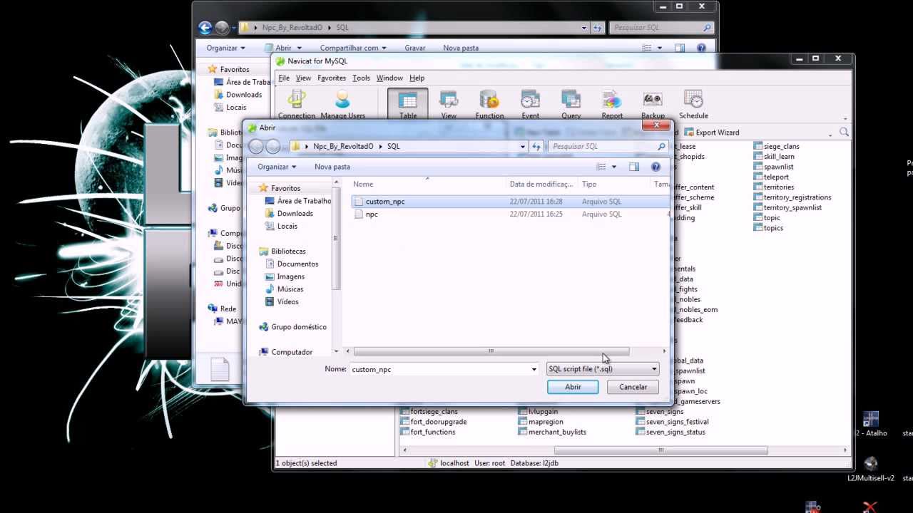 Adaptando SQL NPC L2jBrasil