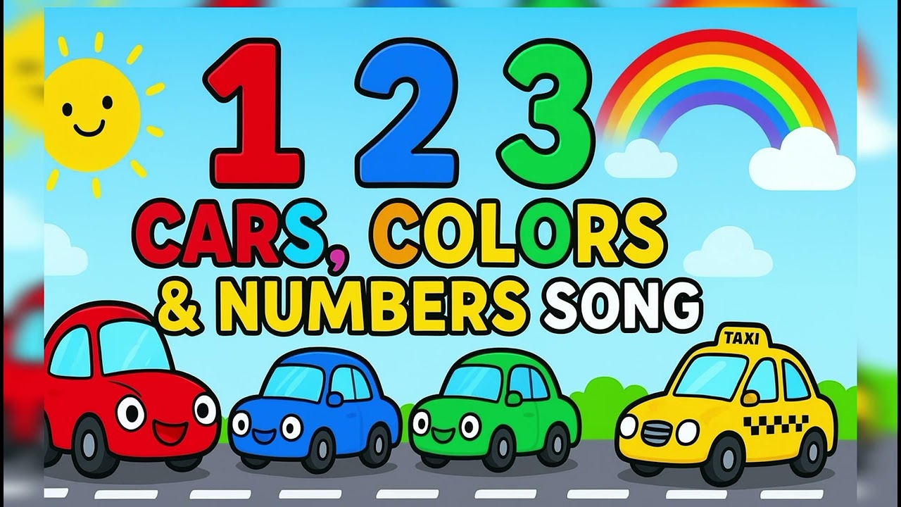 Cars, Colors & Numbers Song 🚗🌈🔢 | Fun Learning for Kids