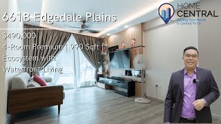 Inside A Modern 4-Room Premium Apartment With Waterfront Living For $490K | Singapore Home Tour