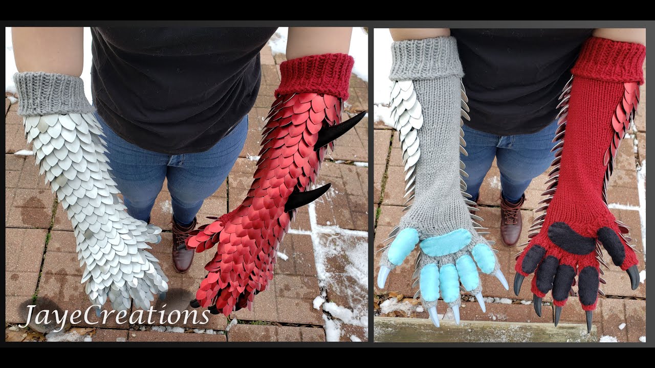todoroki-inspired-clawed-dragon-arm-sleeves-scalemail-gauntlets