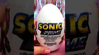 Asmr Unboxing Sonic Prime Candy Egg Review shorts asmr sonic candy egg asmrfood trending