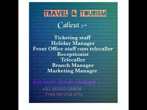 calicut job vacancy #todaysjob #job #new #newjobvacancy #calicutjob #result #travelagent #tourismjob