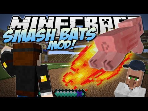 Minecraft | SMASH BATS MOD! (Play Baseball with Magic!) | Mod Showcase