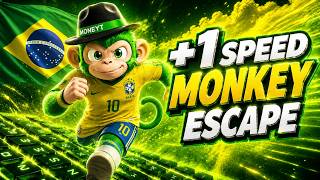 +1 Speed ​​Monkey Escape | LIVE Now Cyber ​​Roblox | Grinding Day 66