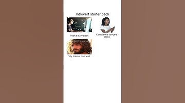 Introvert starter pack meme #Memes