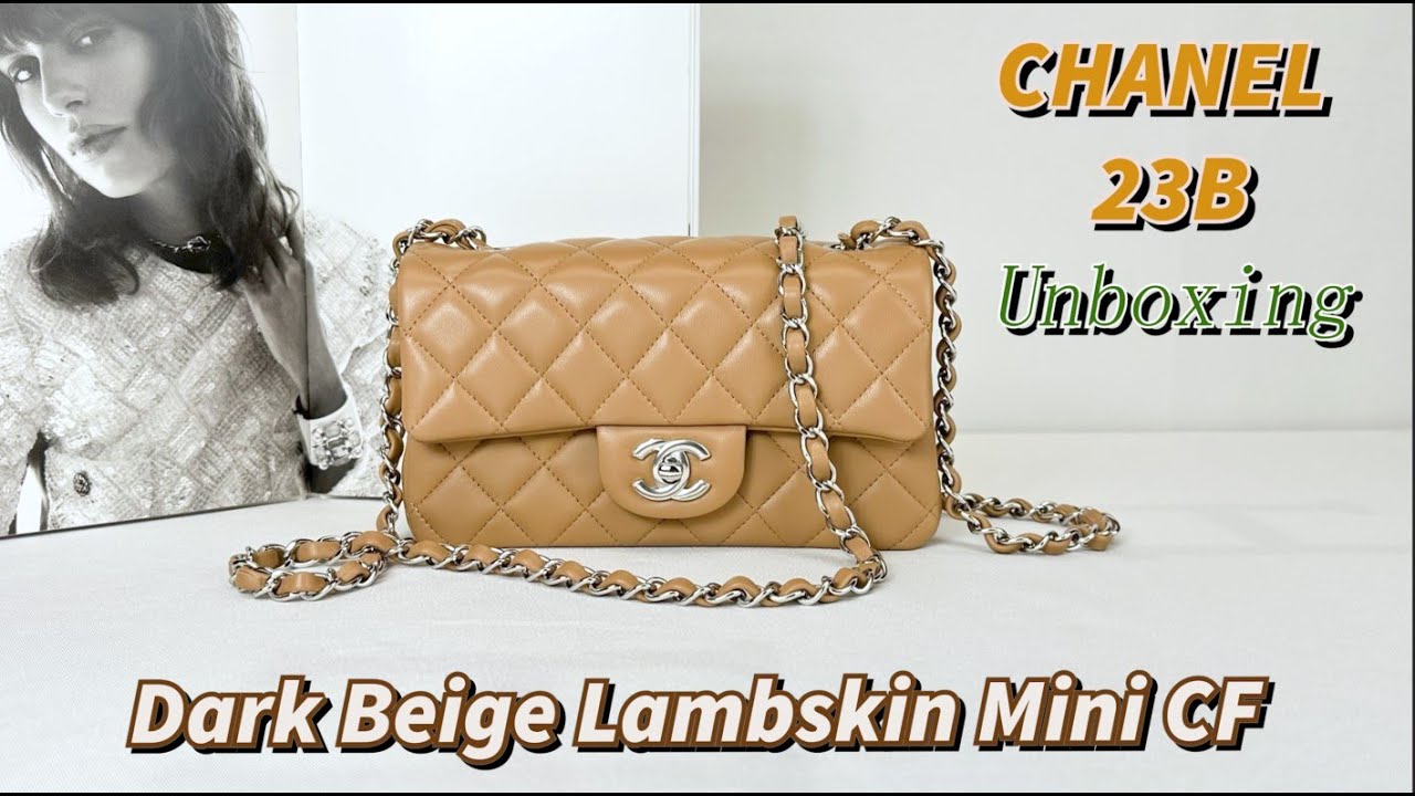 Chanel Unboxing MINI FLAP Beige 19C