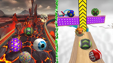 2 screen GOINGBALL GAMPLAY new #goingballs #goingballsfastrunnergameplay #swiftrungaming #goingviral