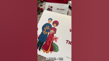 Thiệp cưới chibi Đà Nẵng  #wedding #thiệpcướiđẹp #weddinginvitation