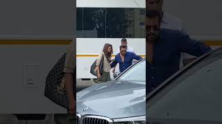Salman khan, Pooja Hegde, and jordy Patel at Private Airport #salmankhan #dishapatani #bollywoodn