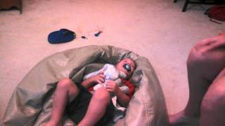 Caleb laughing
