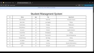 Student Management System - the final cs50 project