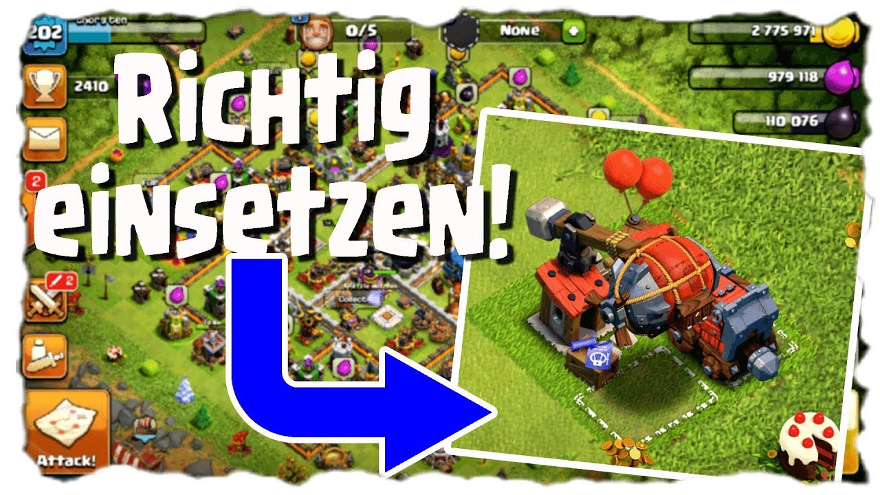 Wie Kann Man In Clash Of Clans Cheaten BELAGERUNGSMASCHINEN - RICHTIG EINSETZEN | Clash of Clans Deutsch | Let