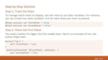 How to Programmatically Present Two Modal Sheets in SwiftUI