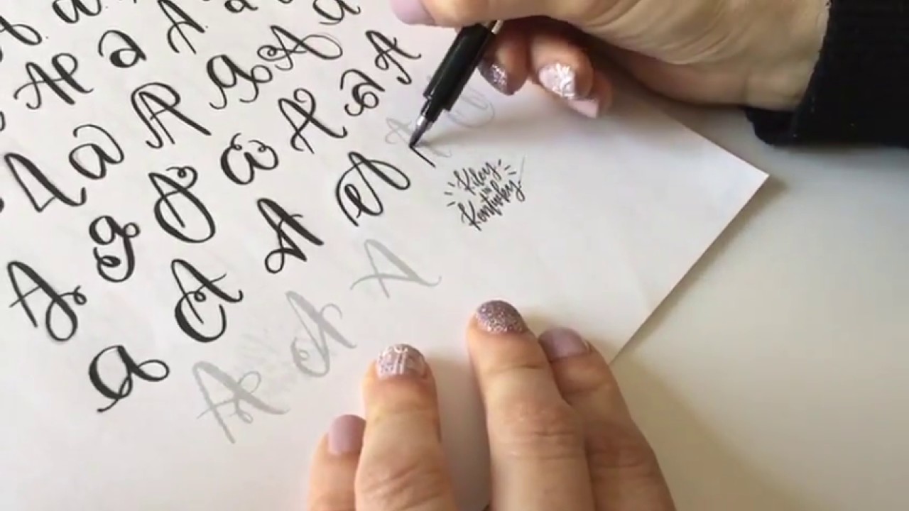 lettering & Calligraphy Exercises / esercizi di calligrafia 