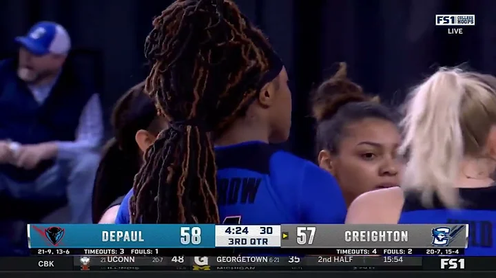 DePaul WBB at Creighton Highlights