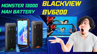 Blackview BV6200: IP68/IP69K Rugged Phone with 13,000mAh Mega Battery | Super Durable & Ultra-High S
