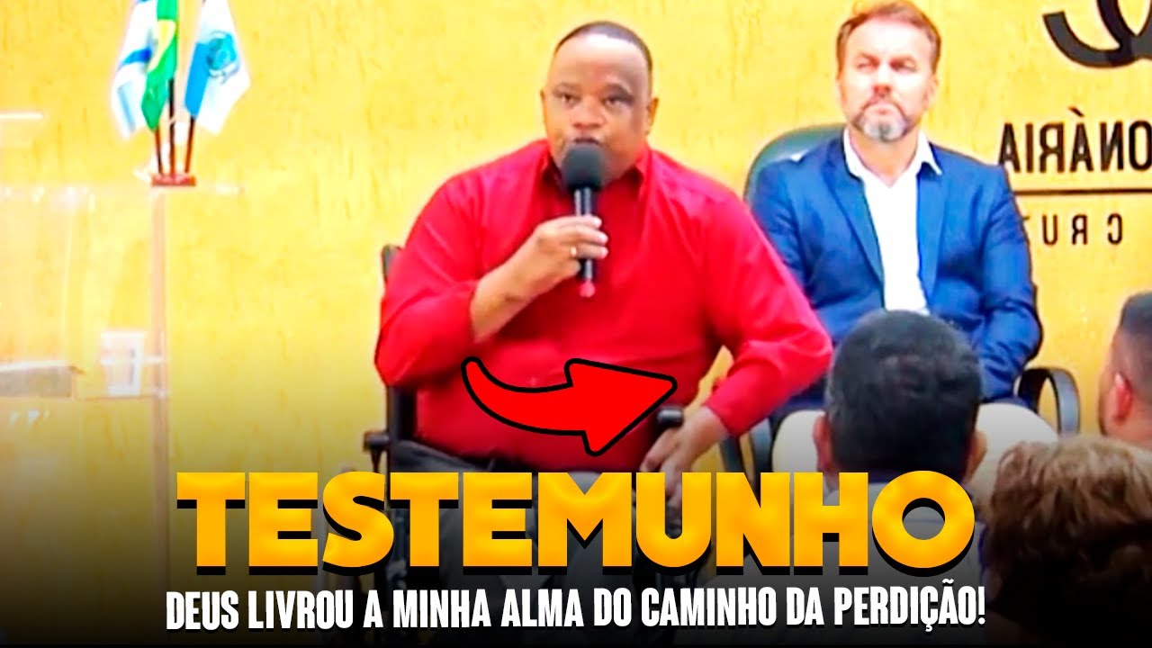 É MUITO FORTE O TESTEMUNHO DESSE PASTOR! DEUS LIVROU A MINHA ALMA DO CAMINHO DA PERDIÇÃO!