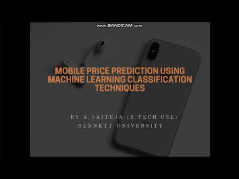 CLASSIFY MOBILE PRICES USING MACHINE LEARNING