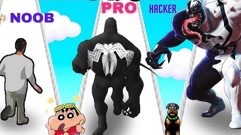 NOOB VS PRO VS HACKER IN SYMBIOTE RUSH WITh Quick Games