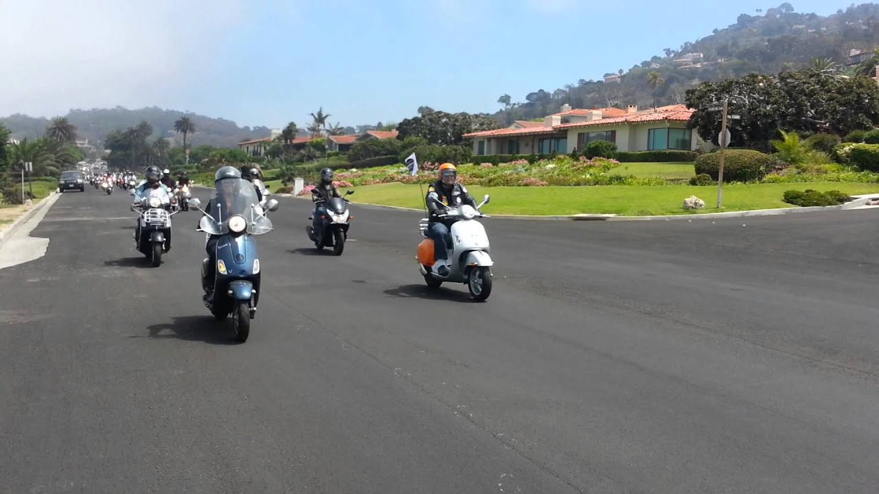 South Bay Scooter Club Ride 2013 First Stop YouTube
