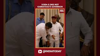 Siddaramaiah Dk Shivakumar Meet Karnataka Governor Before Swearing-In Ceremony